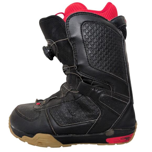 DC Snowboard Boots Girls 9L Black Red BOA 300413 Winter Sportswear Winter Gear - Picture 1 of 8